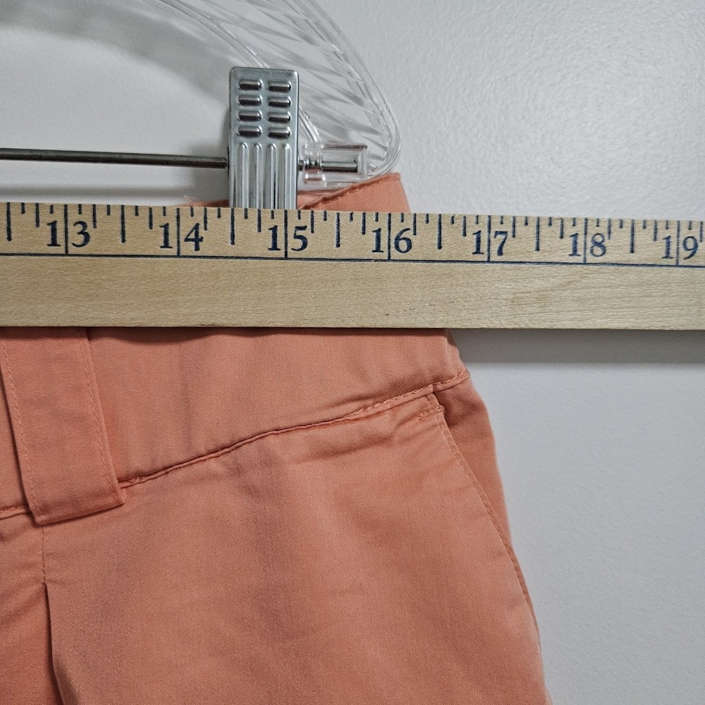 Lane Bryant Shorts Womens 14 Peach Pleated Modal Blend Casual High Rise Pockets - Picture 6 of 10